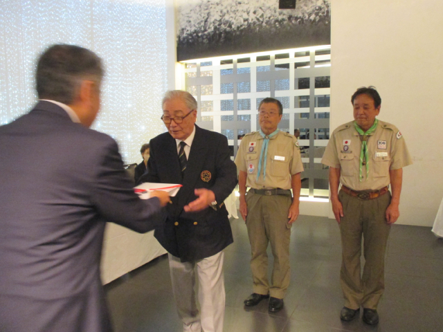 日本ボーイスカウト福岡県連盟　北九州地区協議会へ寄付贈呈1