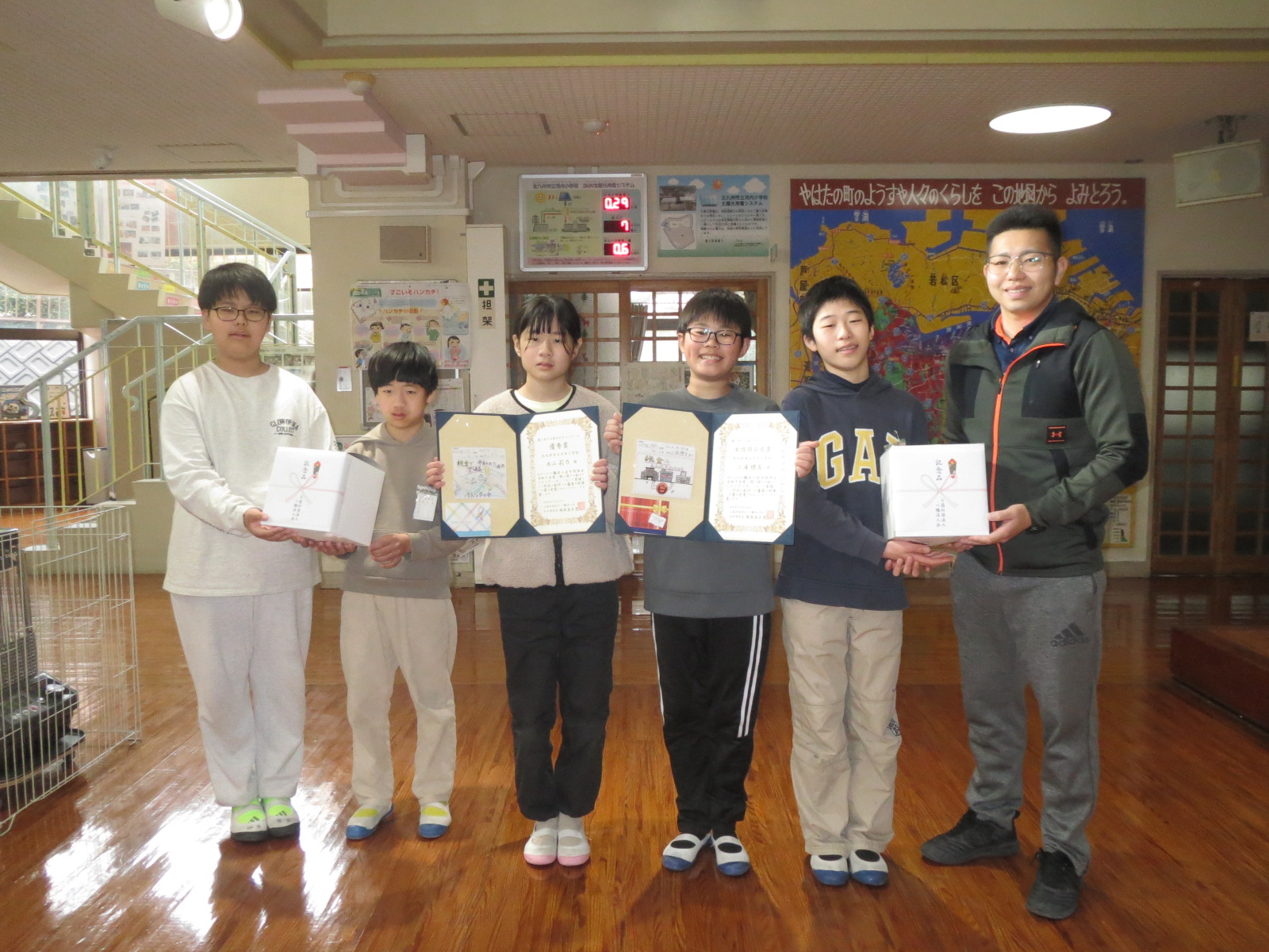 河内小学校３月６日